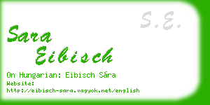 sara eibisch business card